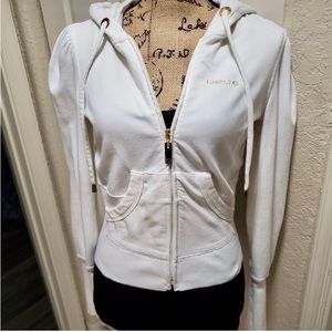 Like new White "BEBE" long sleeve Hoodie!